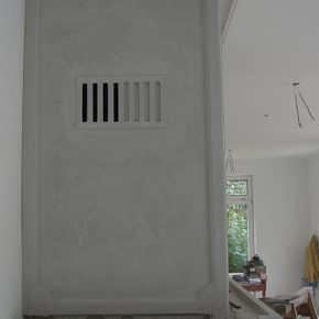 Kaminverkleidung aus Gips 11